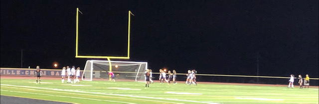 Churchville-Chilis+Hannah+Shipley+%28left%29+attempts+a+free+kick+during+her+teams+2-1+win+over+Brockport.+%28Photo+credit%3A+Paul+Cifonelli%29