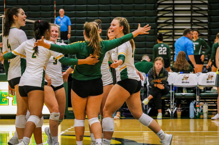 The+Golden+Eagles+celebrate+as+they+win+against+the+University+of+Rochester+3-1.+%28Photo+Credit%3A+Leah+Bisgrove%2FBrockport+Athletics%29