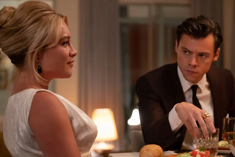 Olivia Wildes Dont Worry Darling starring Florence Pugh and Harry Styles. (Photo Credit: Warner Bros.)