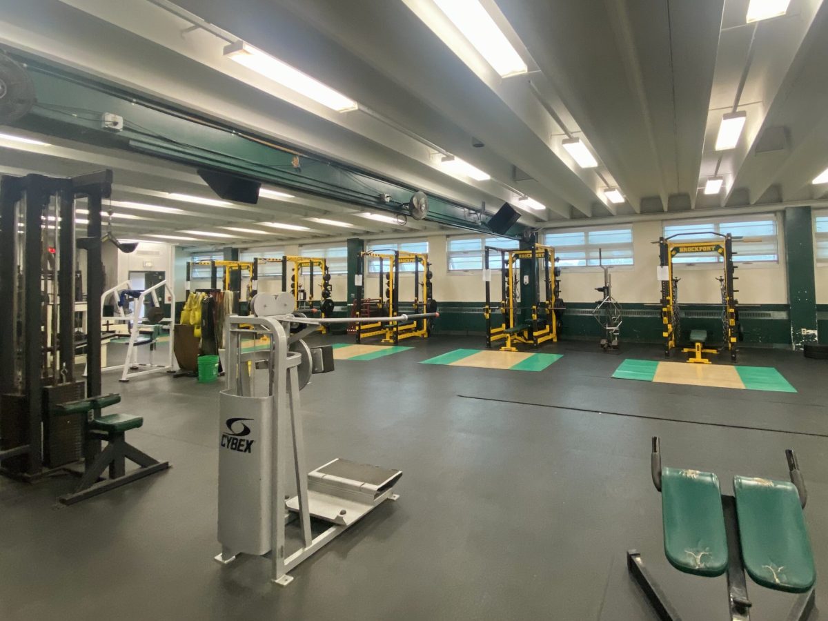 The SUNY Brockport athletic weight room. Photo credit: Shannon Blakenship