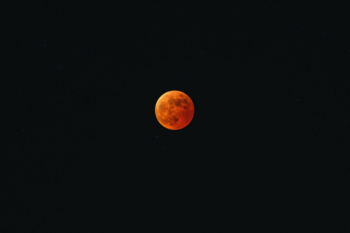 Blood moon eclipse witnessed by Brockport community early Tuesday morning. Last total lunar eclipse until March 2025. (Photo Credit: Takashi Miyazaki)