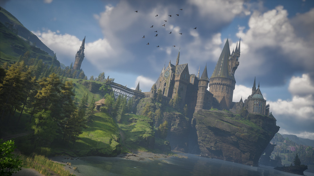 Hogwarts School of Witchcraft and Wizardry in Hogwarts Legacy, via: Google Open Source
