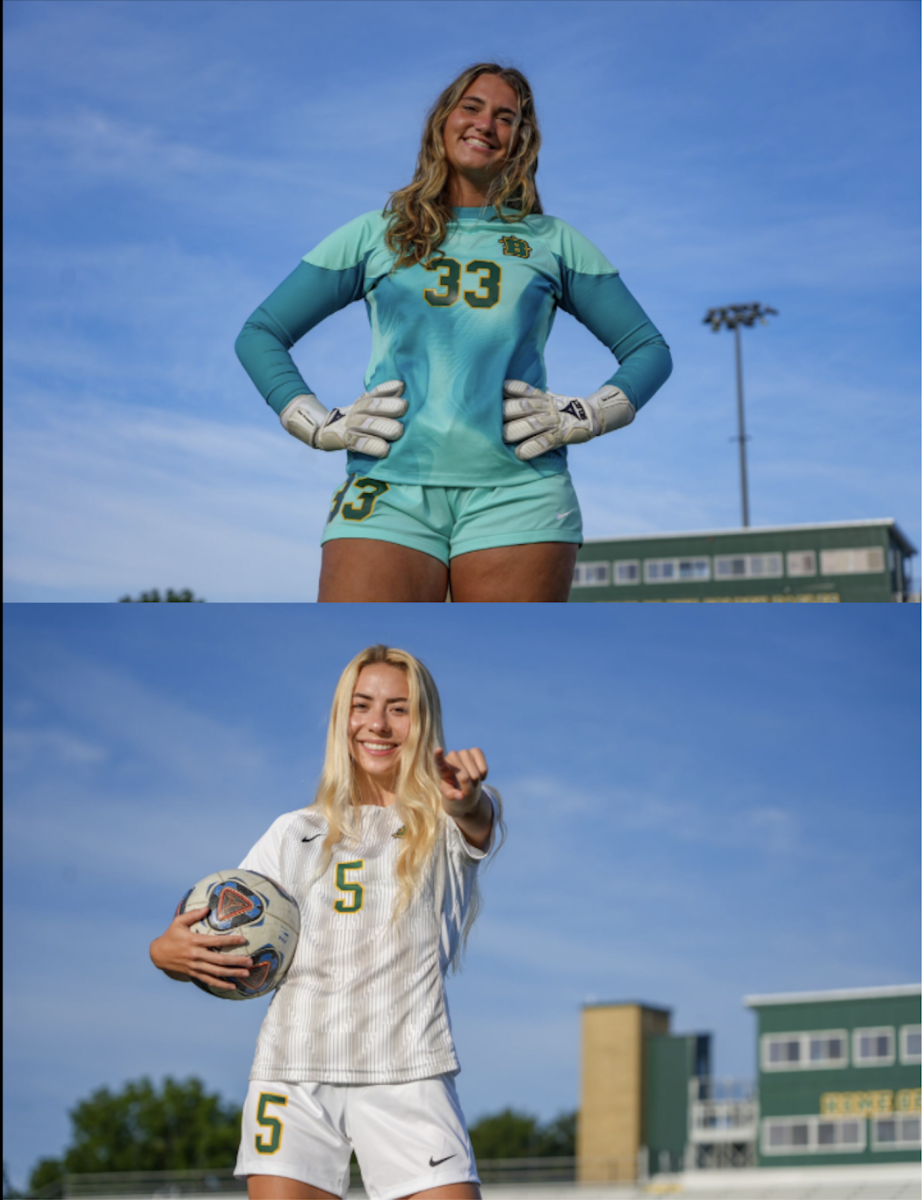 Madeline+McCrossan+%28top%29+and+Jaylah+Cossin+%28bottom%29+were+named+the+SUNYAC+Defensive+and+Offensive+Athletes+of+the+Week+for+the+week+of+Sept.+12-18.+%28Photo+Credit%3A+Brockport+Athletics%29