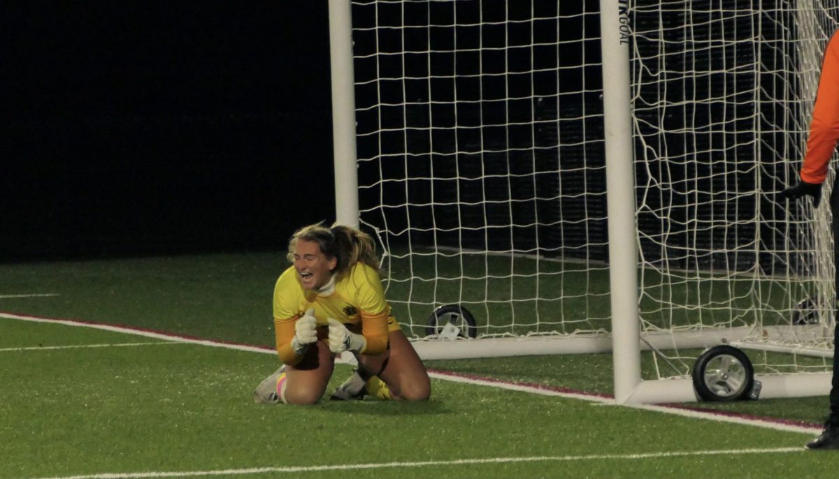 Madeline+McCrosson+after+making+what+would+be+the+winning+save+in+penalty+kicks.+%28Photo+Credit%3A+Chamberlain+Bauder%29