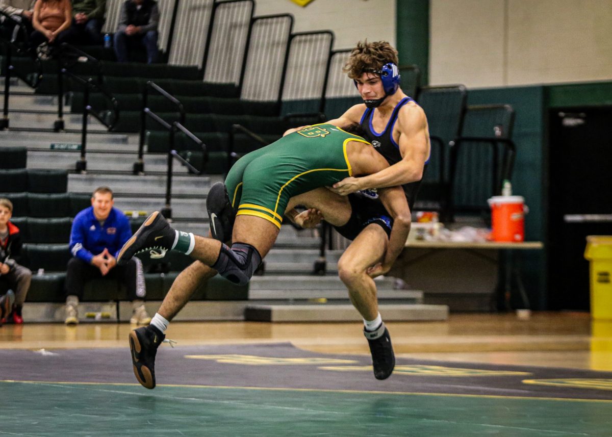 Charles+Loucks+taking+an+opponent+down.+Photo+Credit%3A+Brockport+Athletics