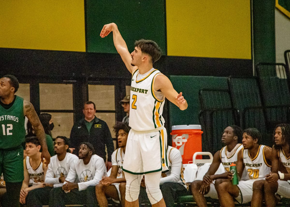 Zachary Rice poured in a career-high 17 points in Tuesdays loss. (Photo Credit: Kat Althouse/Brockport Athletics)