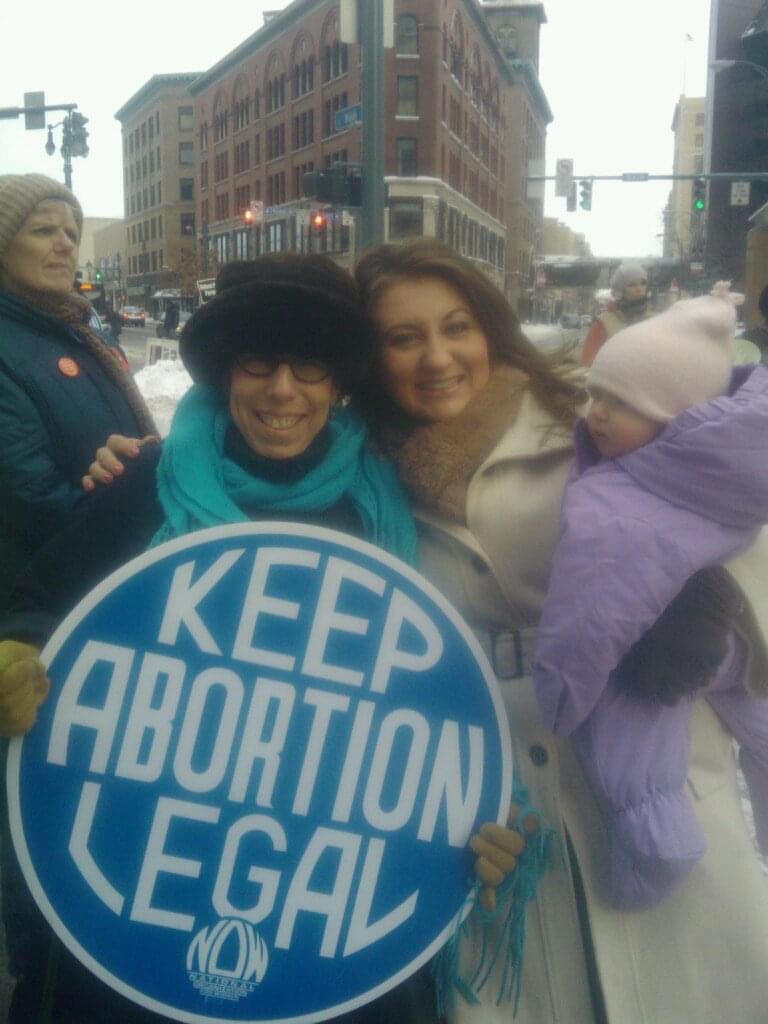 Dr.+Barbara+LeSavoy+%5Bleft%5D+with+former+Woman+%26+Gender+Studies+student+Chelsey+Franz+%5Bright%5D+and+her+daughter+Stella+at+a+protest+for+abortion+rights.+Photo+Credit%3A+Dr.+Barbara+LeSavoy