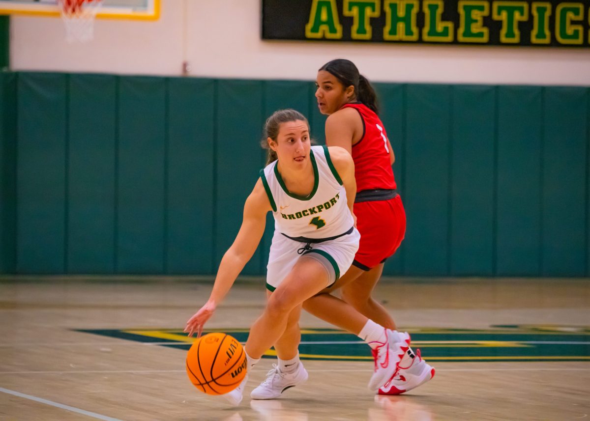 Kelsey Morgans scored a nine points off the bench for Brockport in the victory, (Photo Credit: Liv Metz/Brockport Athletics)