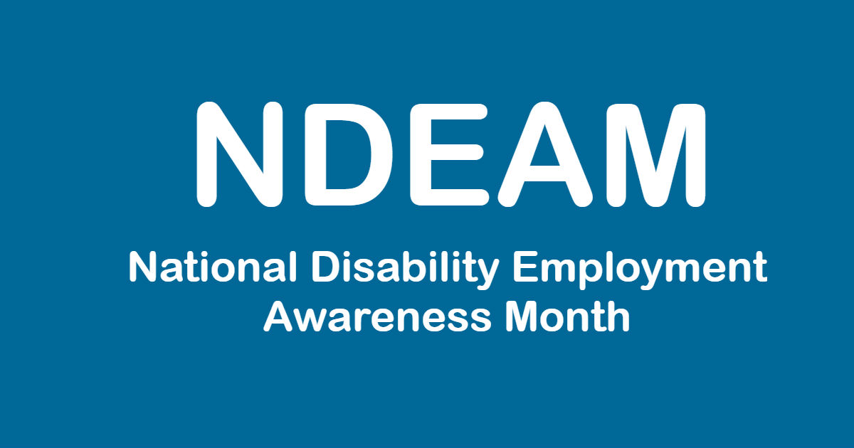 National Disability Employment Awareness Month logo (Photo Credit: Google Open Source) 