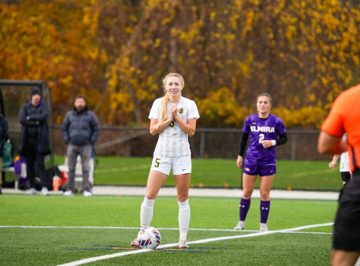 Cossin in Brockport's quarterfinal game versus Elmira.