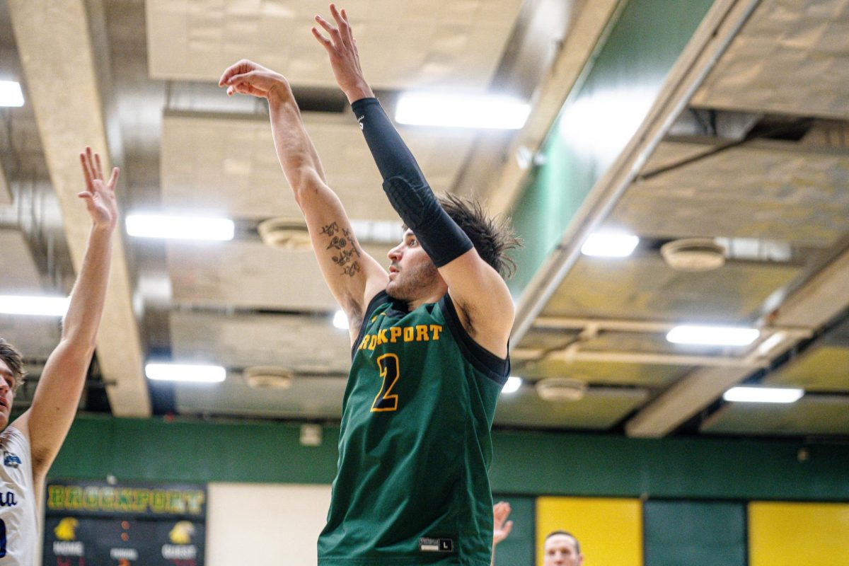 Rice in Brockport's game versus Elmira on Feb. 1.