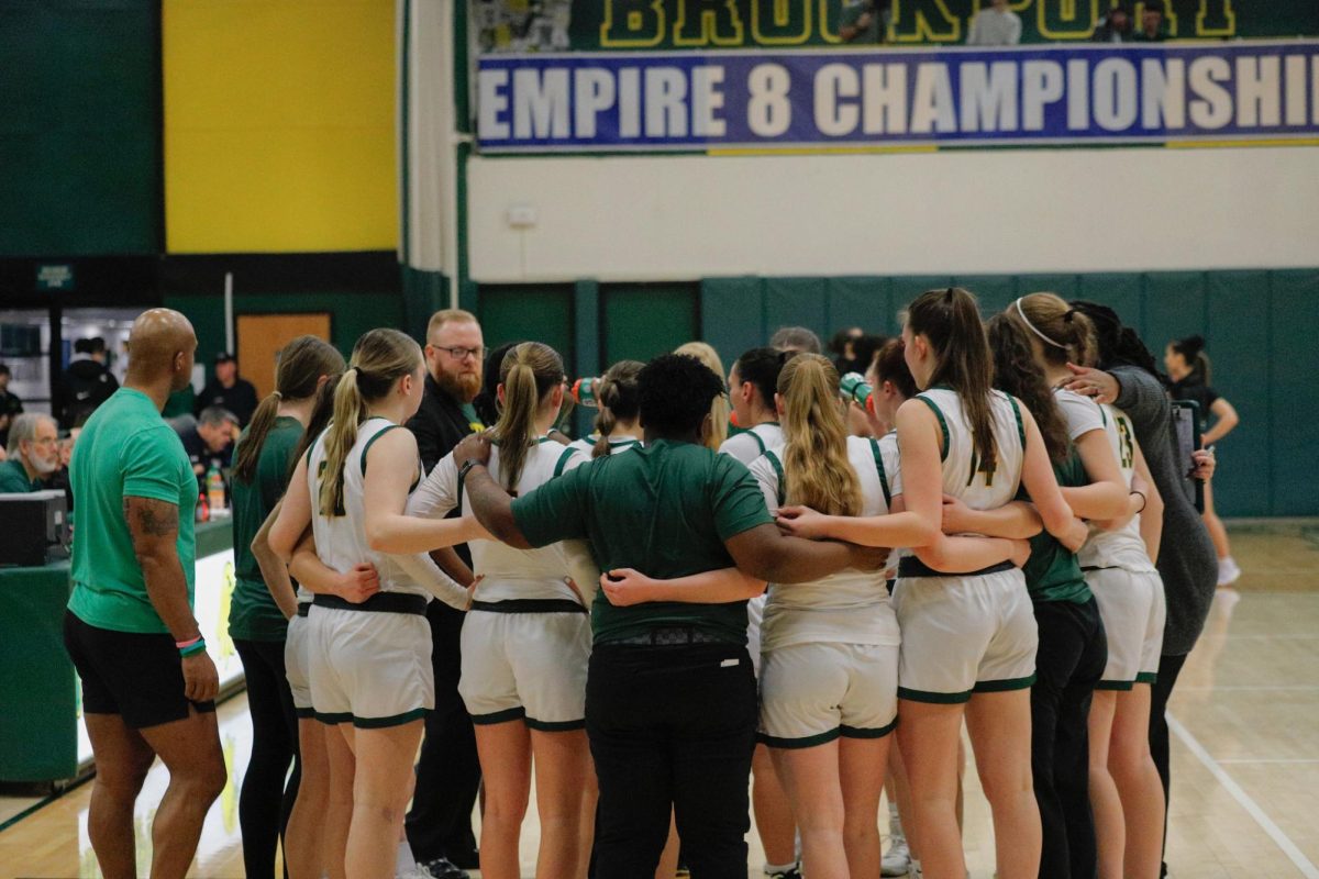 The team during their semifinal matchup against Nazareth on Feb. 26.