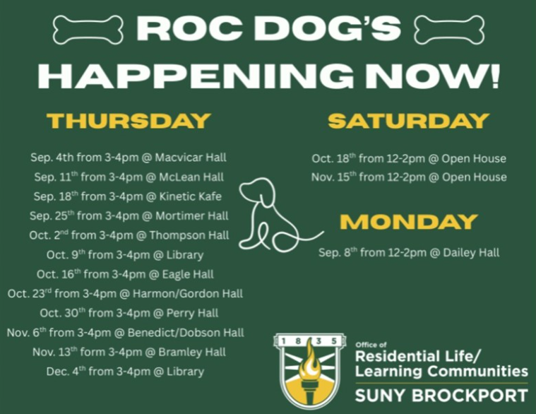 Courtesy of the Residential Life/Learning Communities of SUNY Brockport