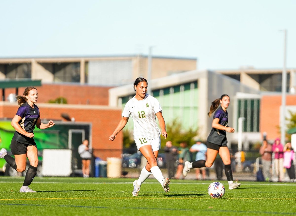 Megan Gerber was named Empire 8 Women's Soccer Offensive Player of the Week thanks to her offensive display against Houghton and SUNY Poly. 