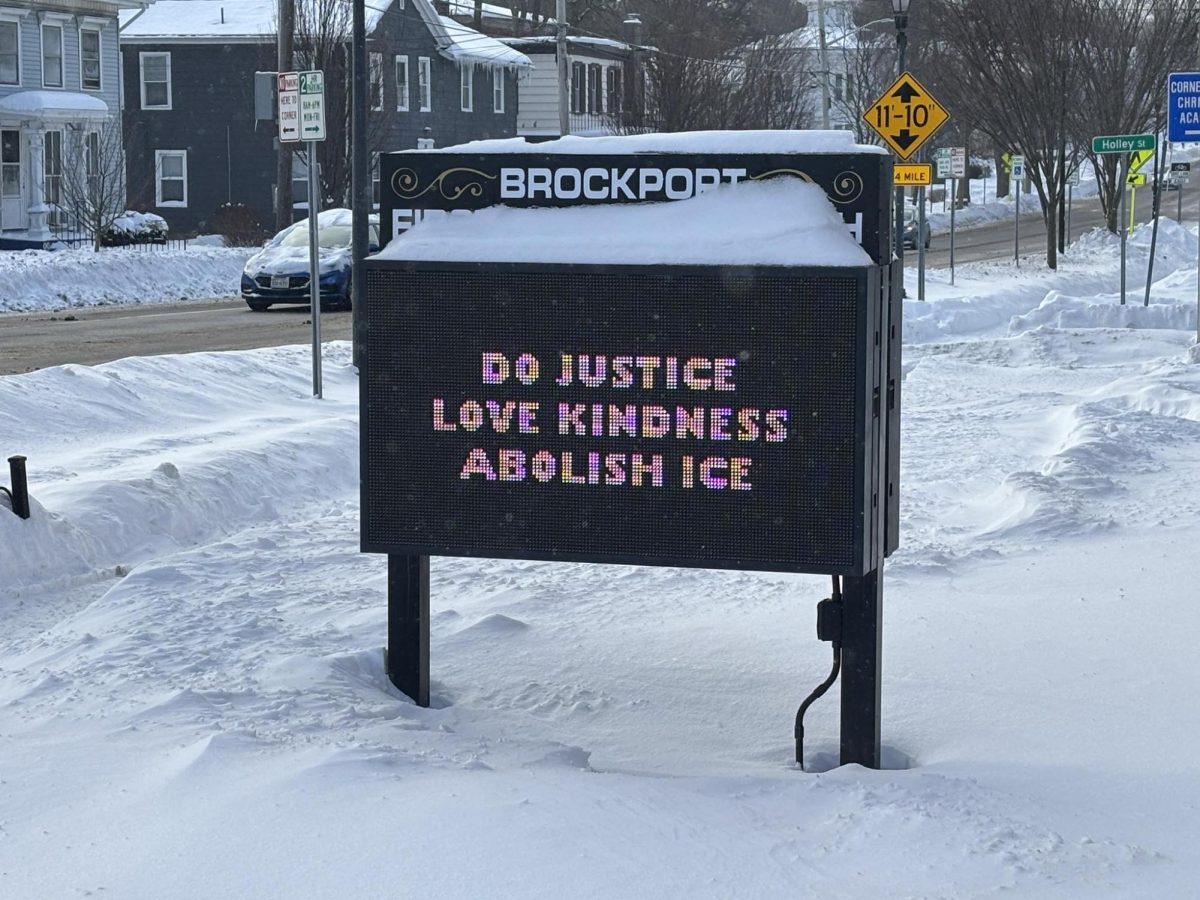 Brockport First Baptist Church sign, (Tuesday, Jan. 27, 2026)