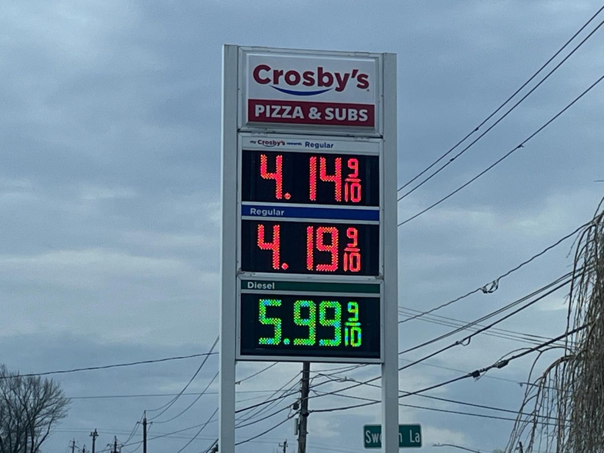 Crosby’s gas station in Brockport, NY. (April 16.)
